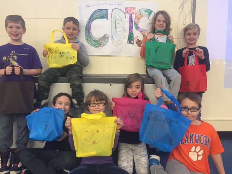 CCS students created COTS CARE packages