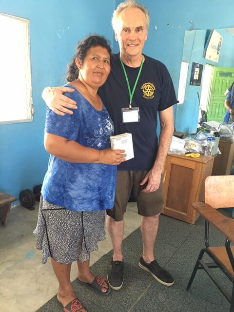 Dr. Keith Walsh and a patient.