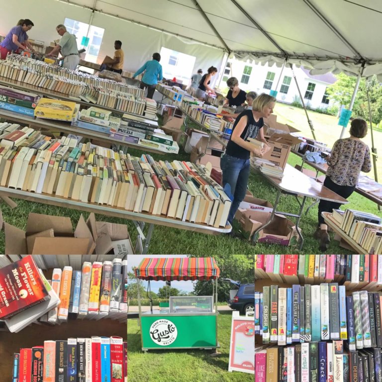 Books galore, fossil-free demos and good food at  annual library book sale