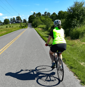 Cycling on Greenbush Road.Photo by Lee Krohn