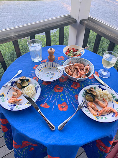 This dinner was sourced from within just a few miles from home in Charlotte. Photo by Elizabeth Bassett