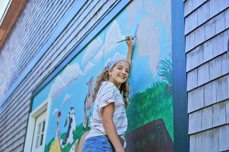 Painting on the farm