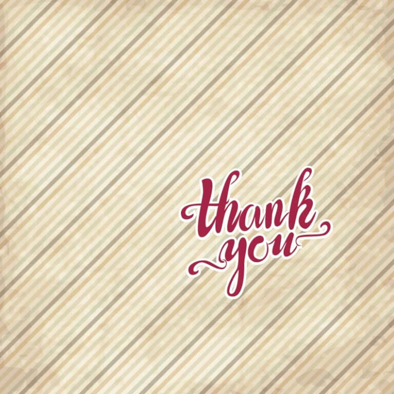 We wish there were a better phrase than thank you