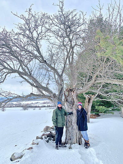 Featured on the cover: Tom Cosinuke and Annie Kelton are the proud owners of a newly appointed champion apple tree. Photo by Vince Crockenberg