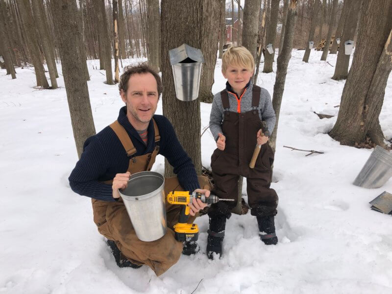 In between sugaring, working, and hanging out with his kids, Lewis Mudge hopes to encourage community engagement in local government.Photo contributed