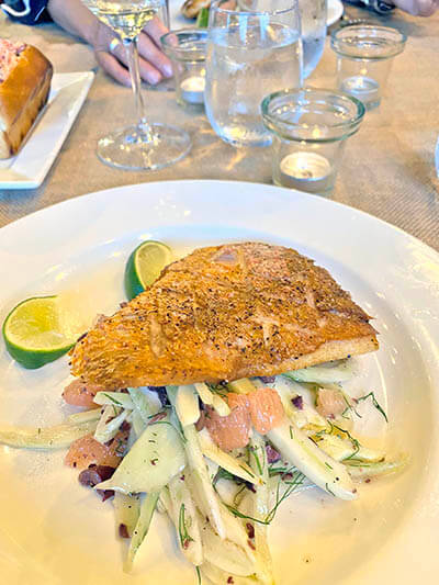 Pan seared snapper with fennel. Photo by Jill Spell