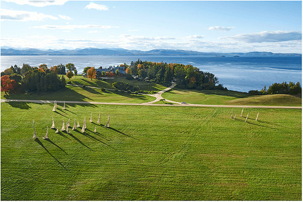 Title: Windscape (taken at Shelburne Farms). Aerial photo by Ian Ray of Airshark