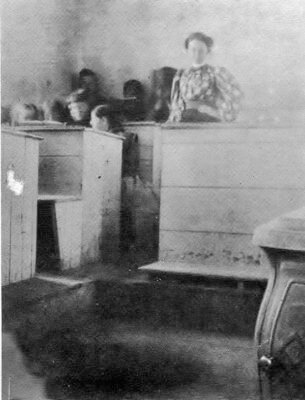 Emerson School interior. Charlotte Historical Society collection