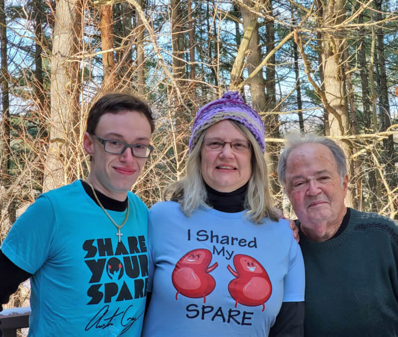 Left to right: Son James, Christa and Jim Fox. Photo contributed