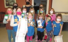 Girl scouts Troop 30066 is ready to selling you many boxes of cookies. Photo contributed.
