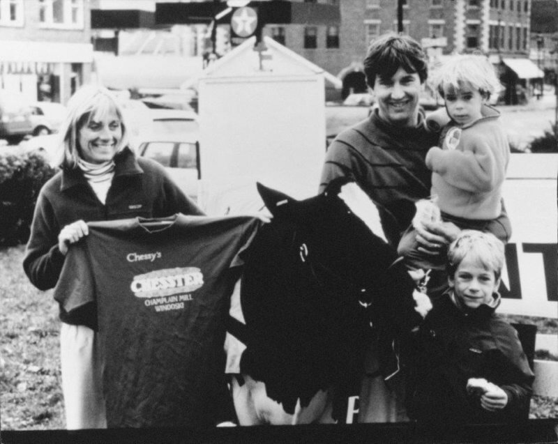 Photo taken at a State House event around 1990. Left to right: Anne, Ted holding son Rooney, standing is their son Ned. Photos contributed