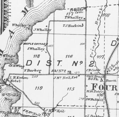 District #2 from the 1869 Beers Atlas.