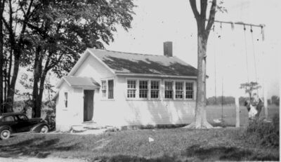 Spear School located on the north side of Ferry Road. Photo from the Charlotte Public Library Collection