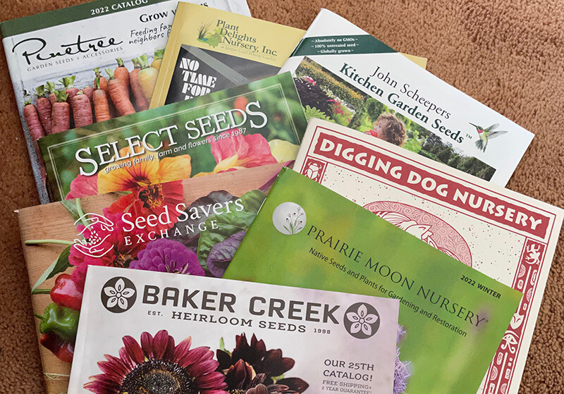 The catalogues and garden tool offerings have been coming in since before the holidays. Photo by Joan Weed