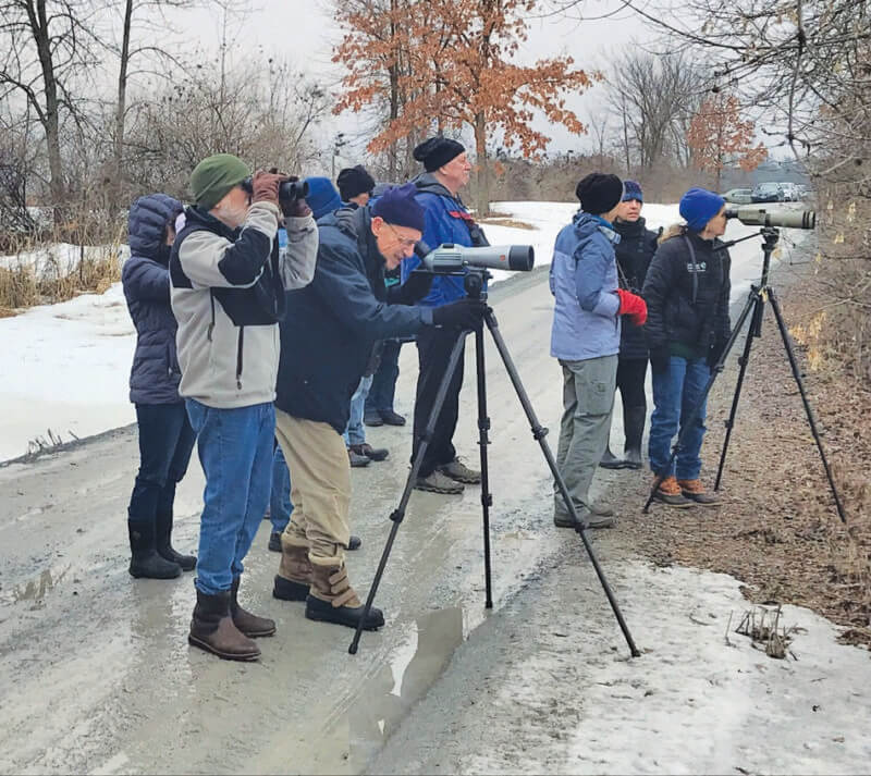 Photo by Ron Ulmer. A recent birding trip with Hank Kaestner.