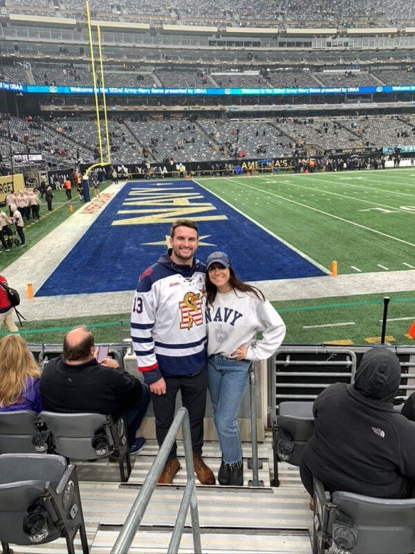 Kyle Jaunich at the Army-Navy football game this year.