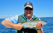 Courtesy photo Bradley Carleton with a tasty Lake Champlain Atlantic landlocked salmon.