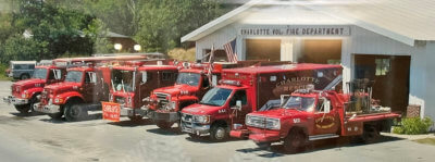 A photo of the fire and rescue service equipment from the 1990s. Courtesy photos