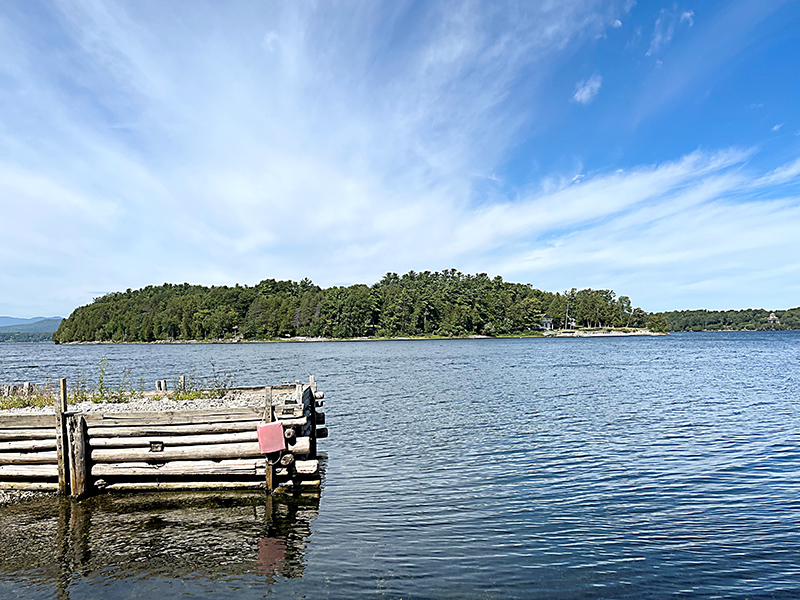 Photo by Steve Goldstein The view of Garden Island from the Deer Point dock promises a dream that is realized upon arrival.