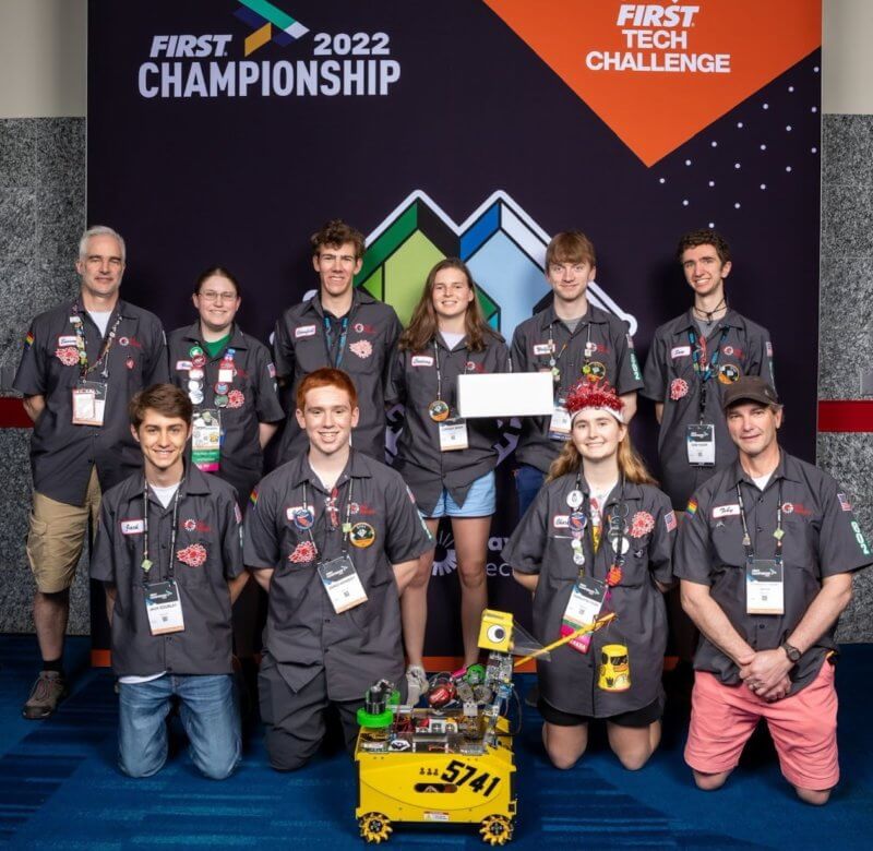 Courtesy photo. The Champlain Valley Union High RoboHawks robotics team.