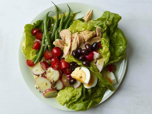 Classic Niçoise salad.