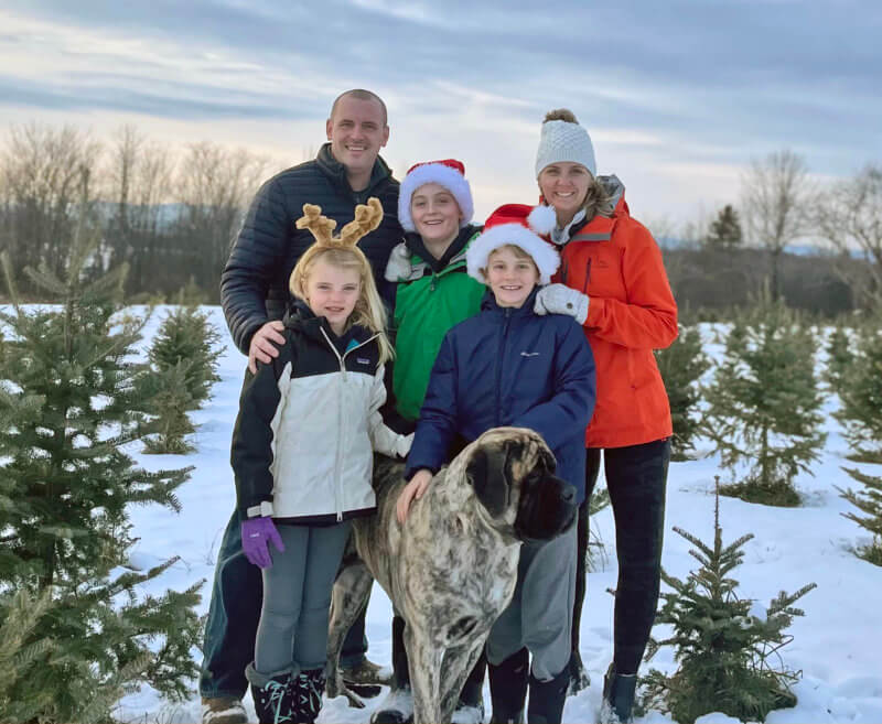 From left, the Daleys are Greta, Matt, Owen, Griffin and Lauren.