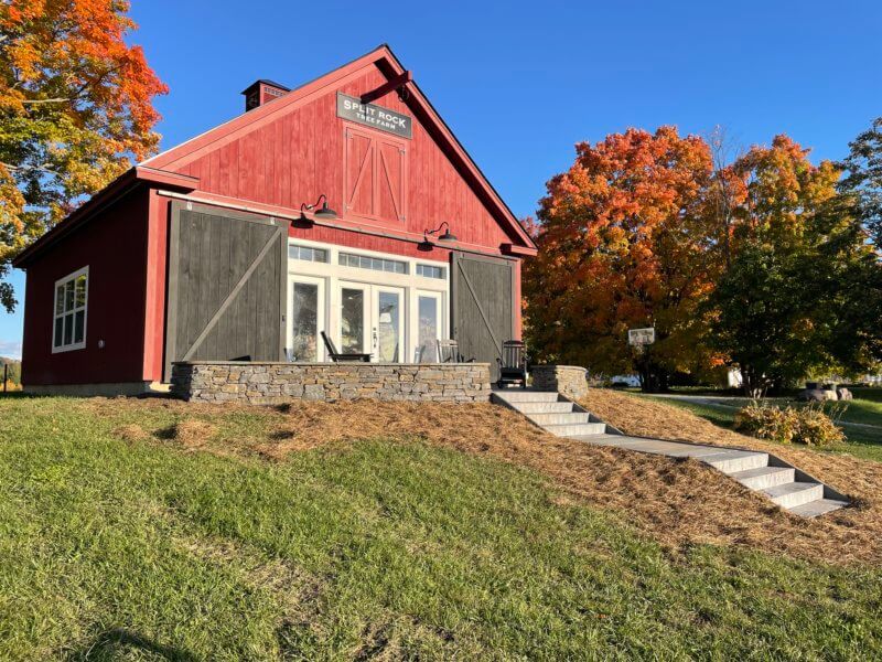 The Split Rock Tree Farm farm store.