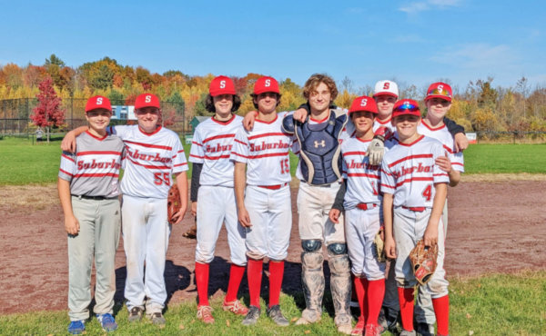 Courtesy photo From left, Lucas Tresser, Zach Pratt, Will Boyce, Riley McDade, Augie Lang, Henry McLean, Jack Dore, Owen Daley and Jack Miner are members of the team that won the Charlotte, Hinesburg, Shelburne and Williston Babe Ruth league season-ending tournament on Oct. 16. Not pictured: Jack Stoner.
