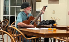 Photo by Dan York John Creech teaches beginner guitar on Wednesday evenings.
