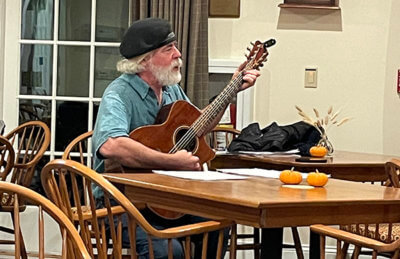 Photo by Dan York John Creech teaches beginner guitar on Wednesday evenings.
