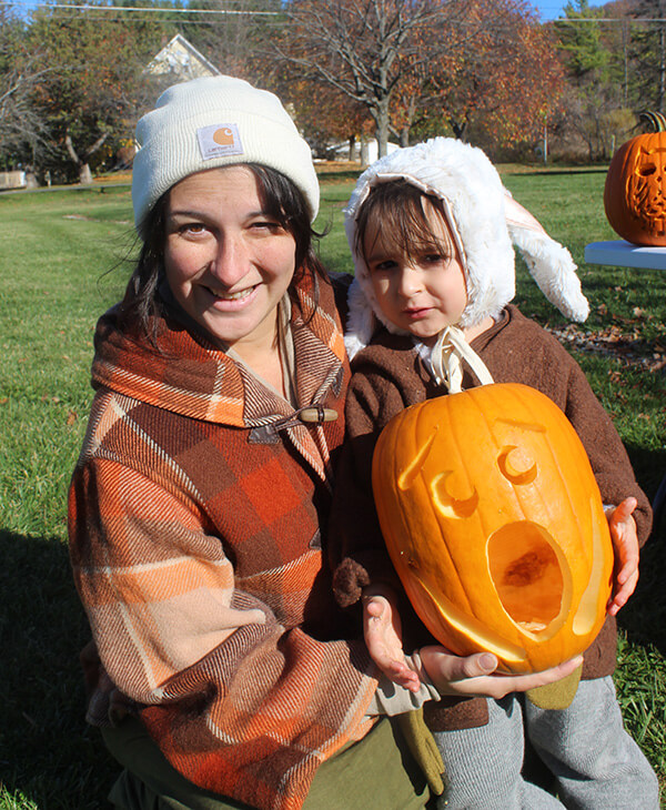 Marissa and Aapeli Green’s pumpkin might be inspired by Edvard Munch.