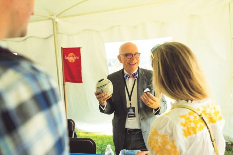 Photo courtesy of Shelburne Museum Lark E. Mason, appraiser of Asian arts on Antiques Roadshow, at Shelburne Museum this summer.