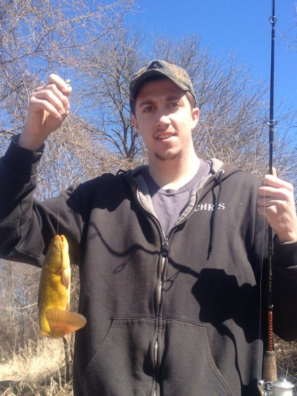 Courtesy photoChris Holwager of Vergennes with a handsome bullhead.