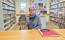 Photo by Steve Goldstein Margaret Woodruff has been with the Charlotte Library for 20 of the libraries 25 years.