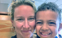 Courtesy photos Nicole Conley and 5-year-old Jordan. Conley has an athletic background, working as athletic activities planner at Champlain College and assistant director of athletics, women’s basketball coach and cross-country coach at Vaughn College in New York City.