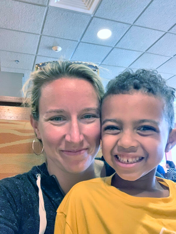 Courtesy photosNicole Conley and 5-year-old Jordan. Conley has an athletic background, working as athletic activities planner at Champlain College and assistant director of athletics, women’s basketball coach and cross-country coach at Vaughn College in New York City.