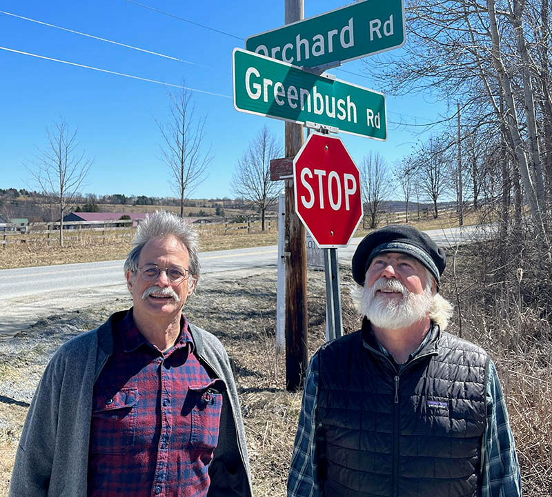 Photo by Oliver CreechCobey Gatos (left) and John Creech have been making music together since 2009.