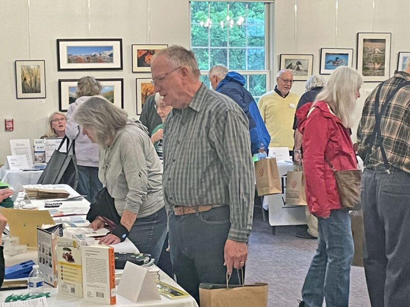 Photo by Lori YorkA steady stream of people filed through the presentations at the Senior Resource Fair held at the Charlotte Senior Center.