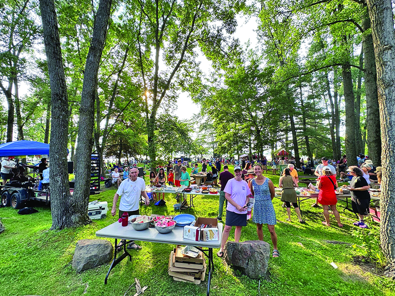 Photo by Bill Fraser-Harris Charlotte celebrated its annual town party at the town beach on Saturday.