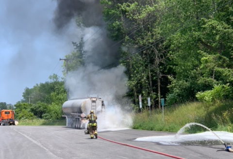 Second fuel truck fire in area