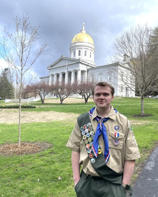 Courtesy photo Stuart Robinson earned the rank of Eagle Scout and was named to the president’s list at Champlain College.