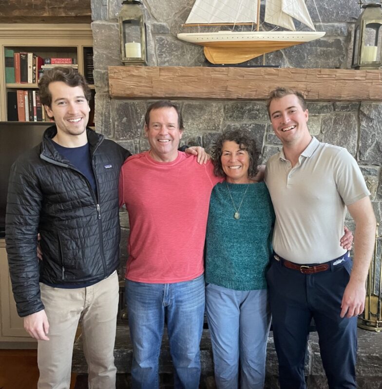 Courtesy photo.
From left, Charlie, Larry, Jan and Will Sudbay enjoying life in Charlotte.