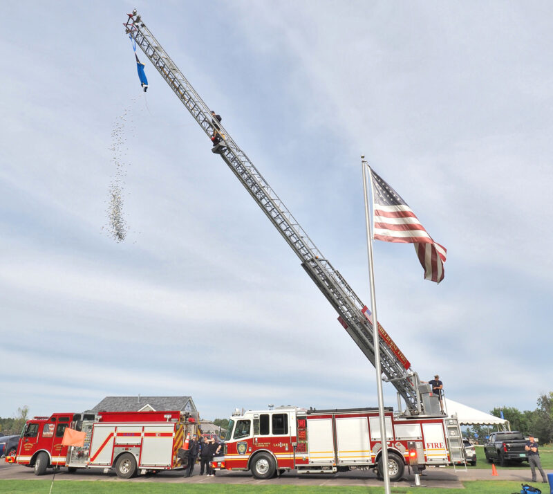 Photo by Denis Barton. The Rotary Club of Charlotte-Shelburne- Hinesburg’s annual Golf Ball Drop on Sept. 15 was a success, raising more than $8,000 for the three towns fire and rescue departments.