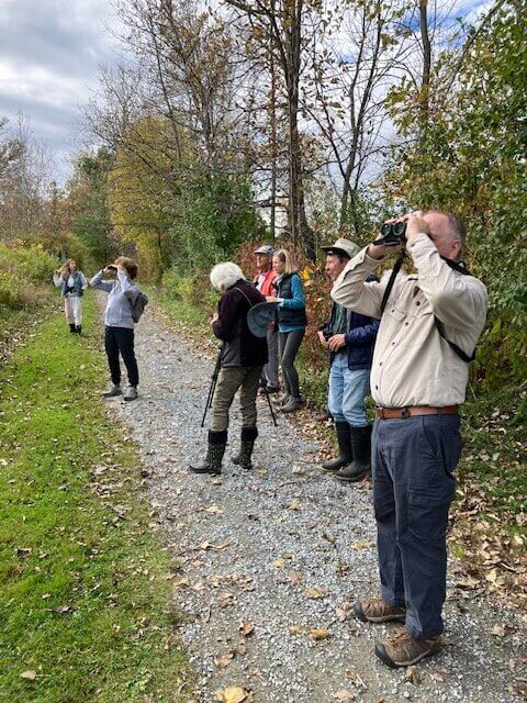 Photo by Cindy Ulmer.
The senior center took a birding trip to the Ticonderoga Trail in October.