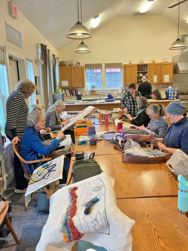 Photo by Lori York
The weekly fiber arts group meets on Thursday mornings at the senior center for conversation and inspiration.