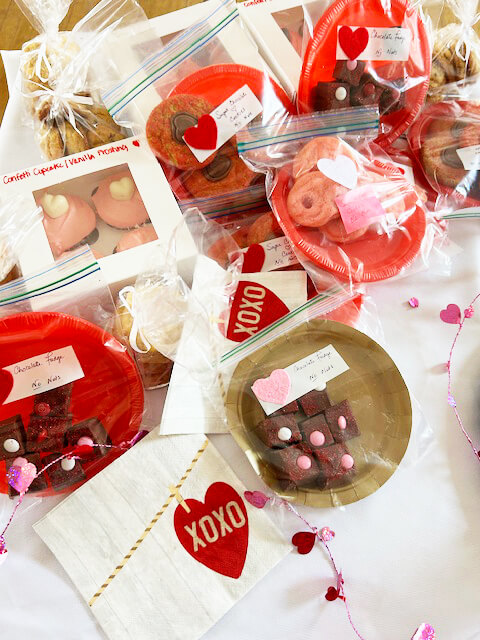 Photo by Peggy Sharpe
These are some of the delicious baked goods donated by community bakers to the food shelf for Valentine’s Day.