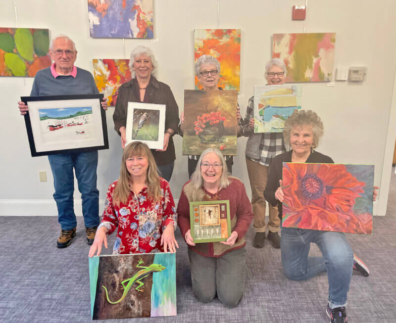 Photo by Lori York
The Friday arts group will be exhibiting their work for the month of February at the senior center. This local group of artists will host a reception on Sunday, Feb. 11, from 1-3 p.m. All are welcome.