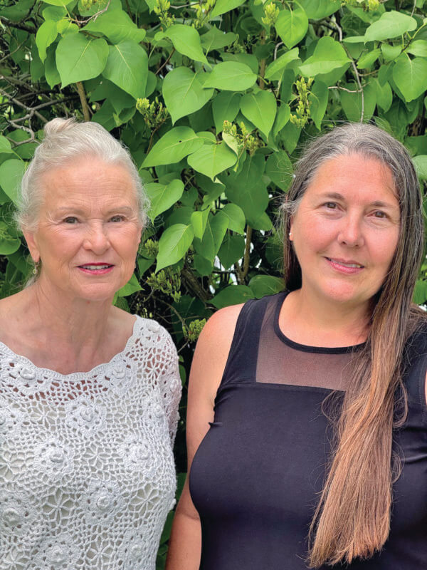 Photo by Maj Eisinger.
From left, Karen Doris is retiring as president of the Charlotte Food Shelf and Cindy Tyler is retiring as treasurer.