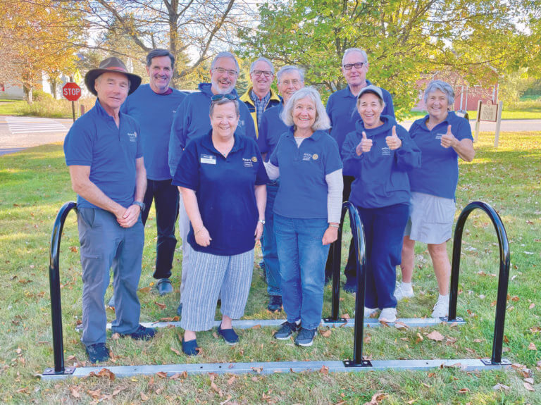 Rotary bike racks: That’s the way senior center rolls