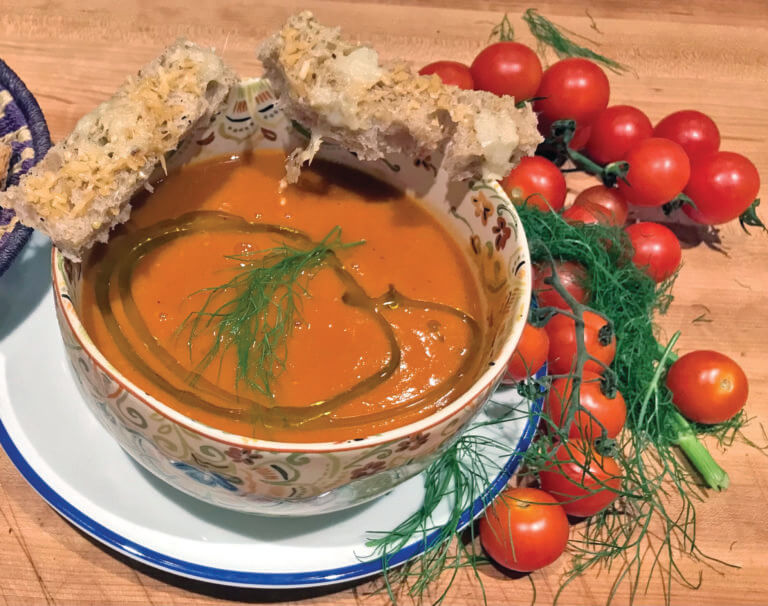 Local tomatoes and fennel make tasty autumn soup